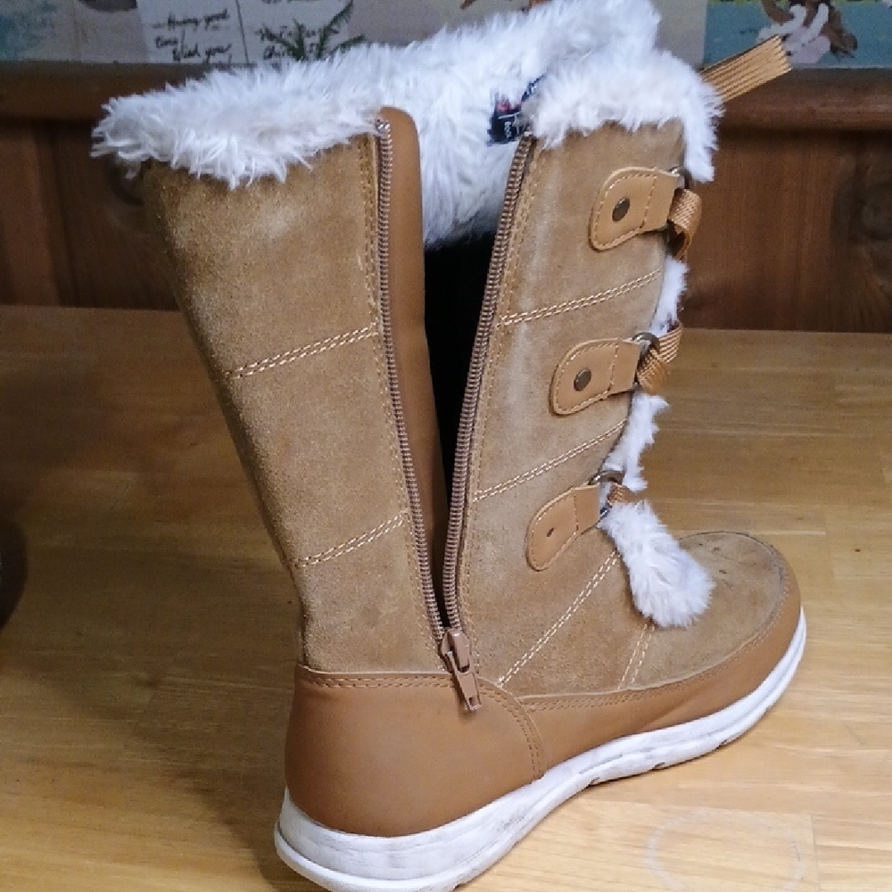 DSG Tan Lace-Up Faux Fur Winter Boot - Picture 3 of 9